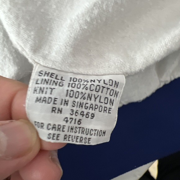 Vintage Changing Scene Jacket Women Large Blue White Varsity Button Up Juniors - Picture 6 of 15